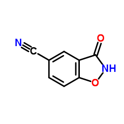 1,2-Benzisoxazole-5-carbonitrile,2,3-dihydro-3-oxo-(9CI) Structure