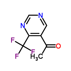 1-[4-(Trifluoromethyl)-5-pyrimidinyl]ethanone结构式