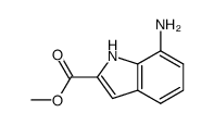 1H-Indole-2-carboxylicacid,7-amino-,methylester(9CI) structure