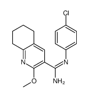 N'-(4-chlorophenyl)-2-methoxy-5,6,7,8-tetrahydroquinoline-3-carboximidamide Structure