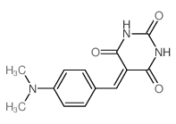 2,4,6(1H,3H,5H)-Pyrimidinetrione,5-[[4-(dimethylamino)phenyl]methylene]-结构式