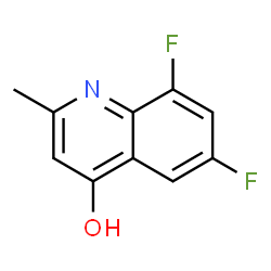 6,8-二氟-2-甲基喹啉-4(1H)-酮结构式