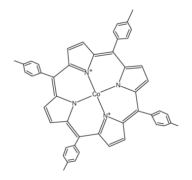Co(II)(5,10,15,20-tetratolylporphyrin) Structure