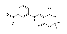 2,2-dimethyl-5-[1-(3-nitroanilino)ethylidene]-1,3-dioxane-4,6-dione Structure