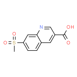 7-(methylsulfonyl)quinoline-3-carboxylic acid structure