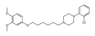 1-(2-chlorophenyl)-4-[6-(3,4-dimethoxyphenoxy)hexyl]piperazine Structure