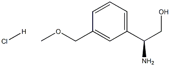 (S)-2-氨基-2-(3-(甲氧基甲基)苯基)乙醇盐酸盐结构式