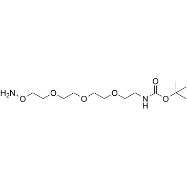 Aminooxy-PEG3-C2-NH-Boc结构式