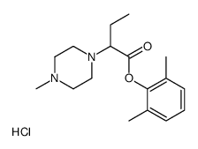 (2,6-dimethylphenyl) 2-(4-methylpiperazin-1-yl)butanoate,hydrochloride结构式