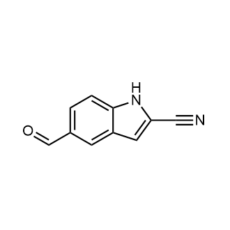 5-Formyl-1H-indole-2-carbonitrile Structure