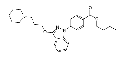 p-[3-(3-Piperidinopropoxy)-1H-indazol-1-yl]benzoic acid butyl ester picture