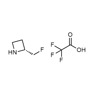 (2R)-2-(Fluoromethyl)azetidine trifluoroacetic acid structure