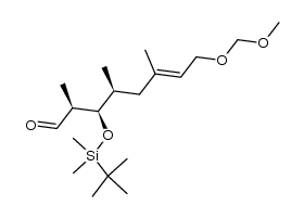 (2S,3R,4S,E)-3-((tert-butyldimethylsilyl)oxy)-8-(methoxymethoxy)-2,4,6-trimethyloct-6-enal结构式