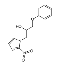 1-(2-nitro-imidazol-1-yl)-3-phenoxy-propan-2-ol结构式