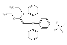 Phosphonium, (2,2-diethoxyethenyl)triphenyl-, tetrafluoroborate(1-) structure