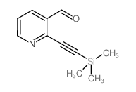 2-(2-trimethylsilylethynyl)pyridine-3-carbaldehyde结构式