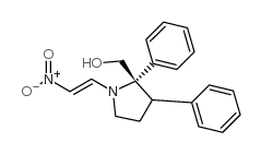 (2S)-1-(2-硝基乙烯)-,-二苯基-2-吡咯烷甲醇结构式