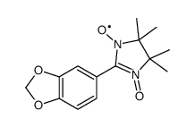 1H-IMIDAZOL-1-YLOXY, 2-(1,3-BENZODIOXOL-5-YL)-4,5-DIHYDRO-4,4,5,5-TETRAMETHYL-, 3-OXIDE picture