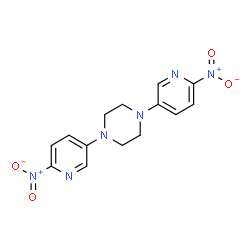 1,4-Bis(6-nitro-3-pyridyl)piperazine Structure