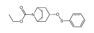 ethyl N-demethyl-3-O-(phenylthio)tropine-N-carboxylate结构式