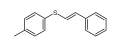 (E)-1-phenyl-2-(4-methylphenyl)sulfanylethene Structure