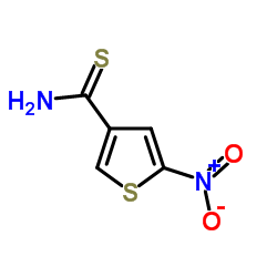 3-Thiophenecarbothioamide,5-nitro-(9CI) Structure