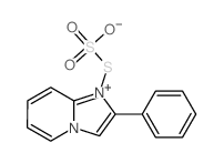 Imidazo[1,2-a]pyridinium,2-phenyl-1-(sulfothio)-, inner salt结构式