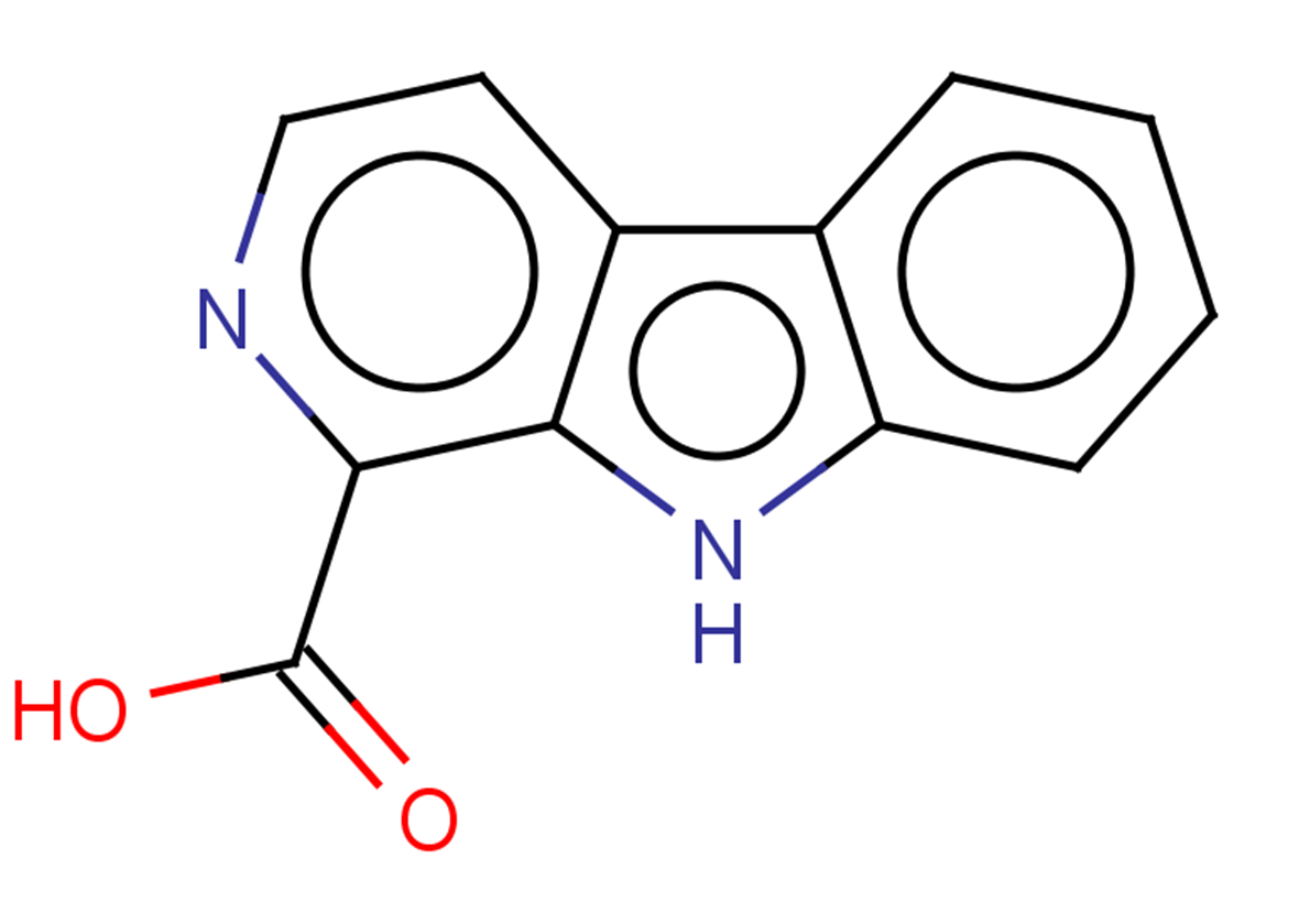 ß-Carboline-1-carboxylic acid Structure