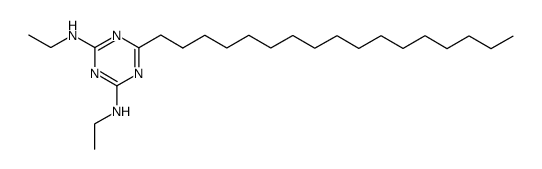 N2,N4-diethyl-6-heptadecyl-[1,3,5]triazine-2,4-diamine结构式