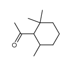 2,2,6-trimethylcyclohexyl methyl ketone结构式