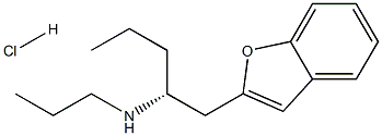 (R)-1-(苯并呋喃-2-基)-N-丙基戊-2-胺盐酸盐结构式