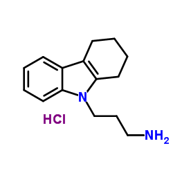 3-(1,2,3,4-Tetrahydro-9H-carbazol-9-yl)-1-propanamine hydrochloride (1:1)结构式