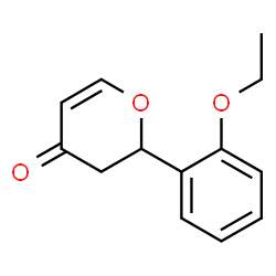 4H-Pyran-4-one,2-(2-ethoxyphenyl)-2,3-dihydro-(9CI)结构式