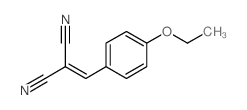 Propanedinitrile,2-[(4-ethoxyphenyl)methylene]- Structure