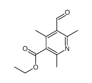 5-formyl-2,4,6-trimethyl-nicotinic acid ethyl ester结构式