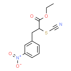 ethyl 3-(3-nitrophenyl)-2-thiocyanatopropanoate Structure