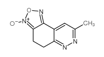 8,9-dihydro-3-methyl-1,2,5-oxadiazolo[3,4-f]cinnoline-7-oxide结构式