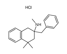 (2-Benzyl-4,4-dimethyl-1,2,3,4-tetrahydro-naphthalen-2-yl)-methyl-amine; hydrochloride Structure