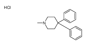 1-methyl-4,4-diphenylpiperidine,hydrochloride结构式