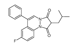 8-fluoro-2-isobutyl-6-phenyl-pyrazolo[1,2-a]cinnoline-1,3-dione Structure