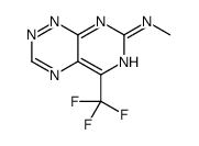 N-Methyl-5-(trifluoromethyl)pyrimido[5,4-e]-1,2,4-triazin-7-amine结构式