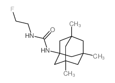 Urea,N-(2-fluoroethyl)-N'-(3,5,7-trimethyltricyclo[3.3.1.13,7]dec-1-yl)-结构式
