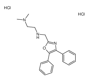 N-[(4,5-diphenyl-1,3-oxazol-2-yl)methyl]-N',N'-dimethylethane-1,2-diamine,dihydrochloride结构式
