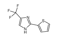 2-(2-噻吩)-5-(三氟甲基)-1H-咪唑结构式