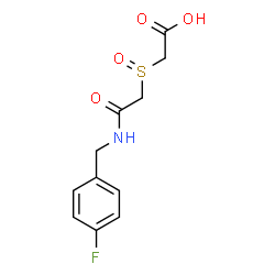 2-((2-[(4-FLUOROBENZYL)AMINO]-2-OXOETHYL)SULFINYL)ACETIC ACID structure