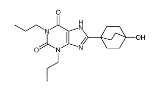 8-(4-hydroxy-bicyclo[2.2.2]oct-1-yl)-1,3-dipropyl-3,7-dihydro-purine-2,6-dione Structure