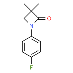 1-(4-FLUOROPHENYL)-3,3-DIMETHYL-2-AZETANONE structure
