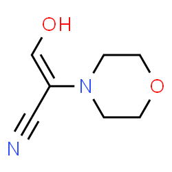 4-Morpholineacetonitrile,-alpha--(hydroxymethylene)- Structure