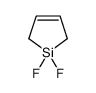 1,1-difluoro-2,5-dihydrosilole Structure