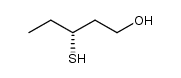 (3R)-3-mercaptopentan-1-ol结构式